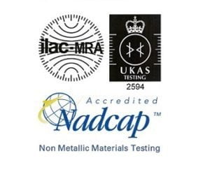 UKAS ILAC Nadcap logos