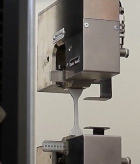 Example of back stops used for specimen alignment